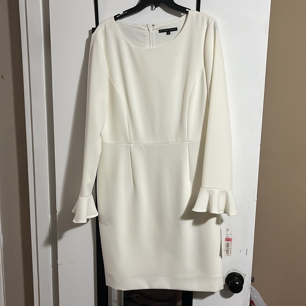 Ivory long sleeve dress